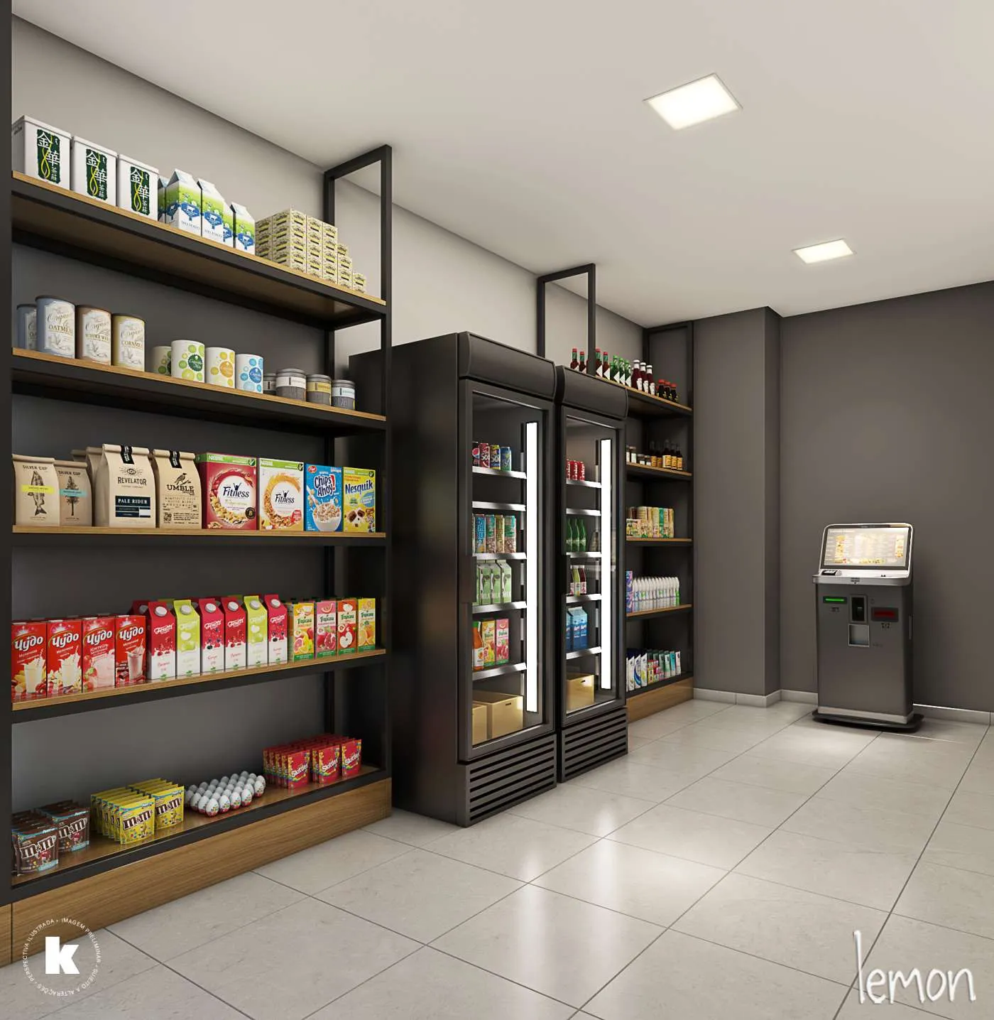 Mini mercado no Gran Kazzas Nações Unidas